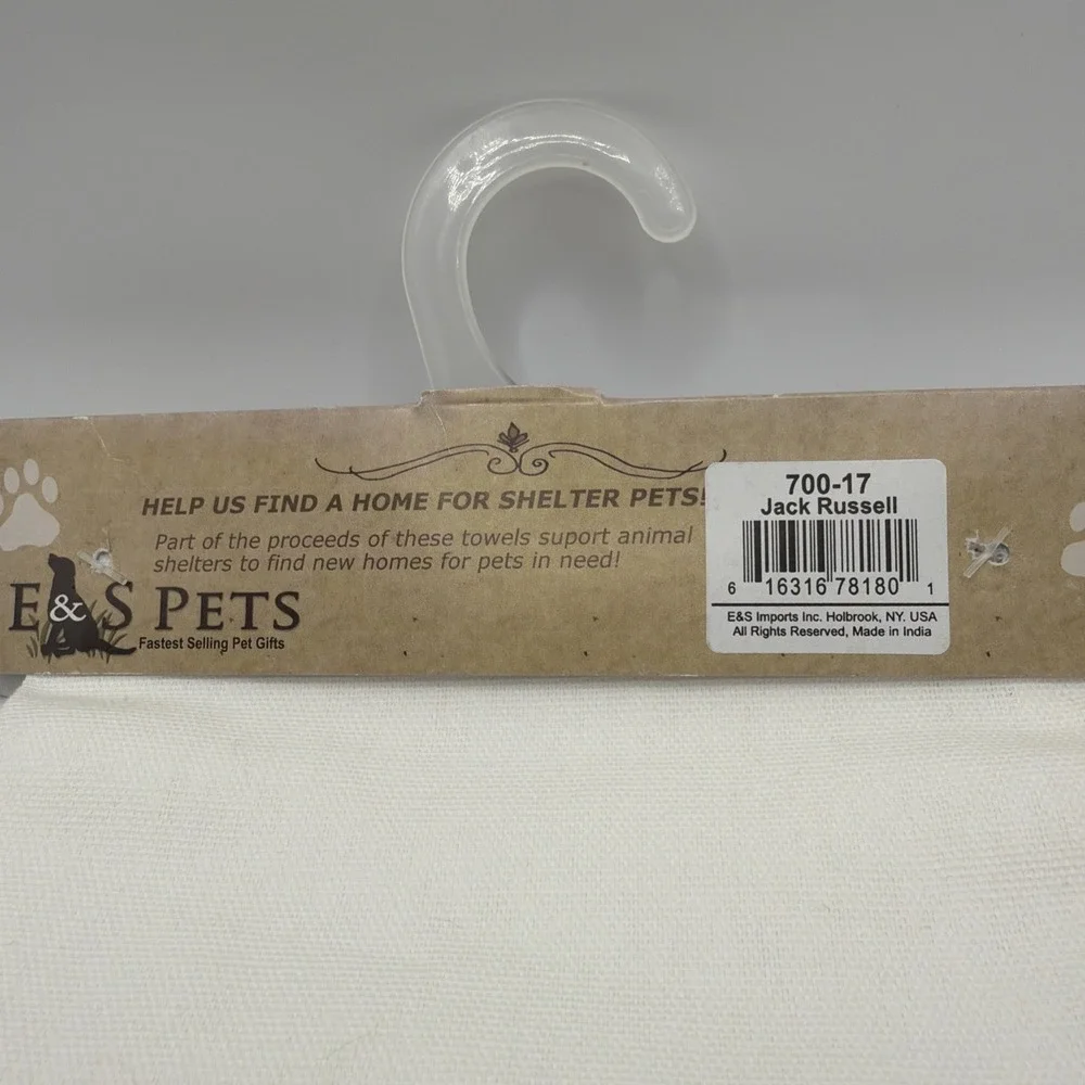 Jack Russell Terrier Dog Kitchen Towel All You Need‎ Is Love 100% Cotton